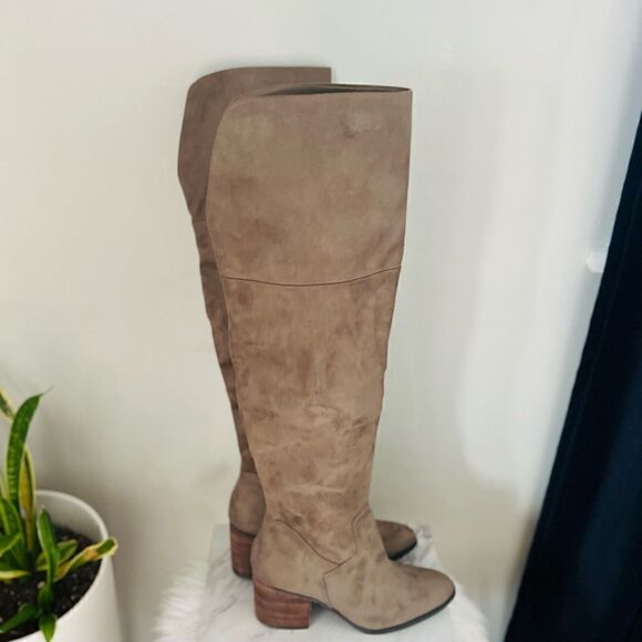 BP Luke Over The Knee Suede Boot, Olive Green, Zip Close, Size 9.5, NWOT - Picture 11 of 11